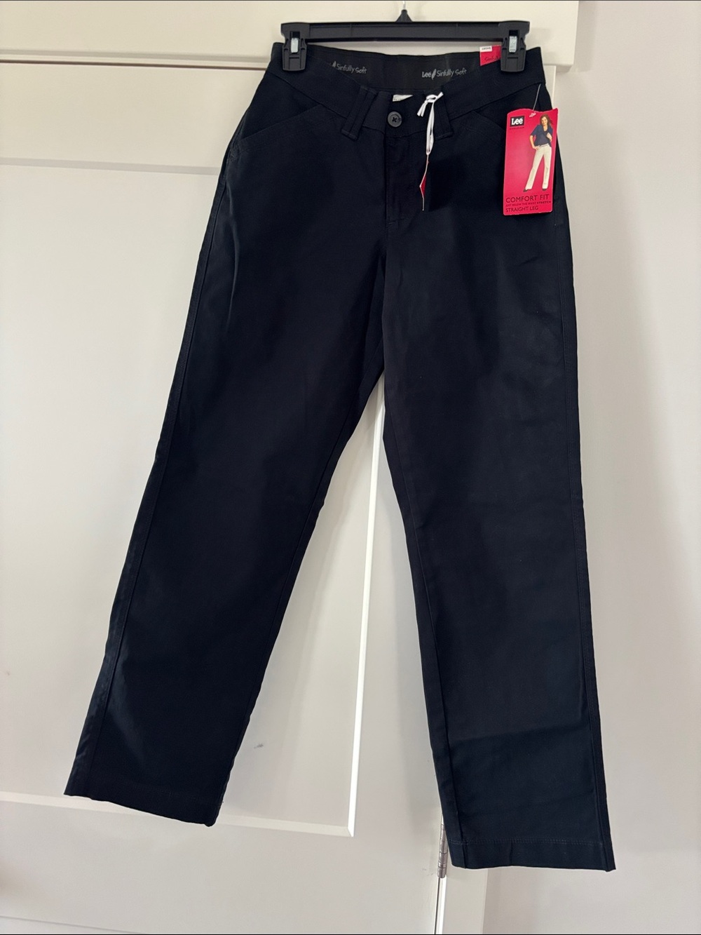 Lee Black Men’s Straight Leg Chinos